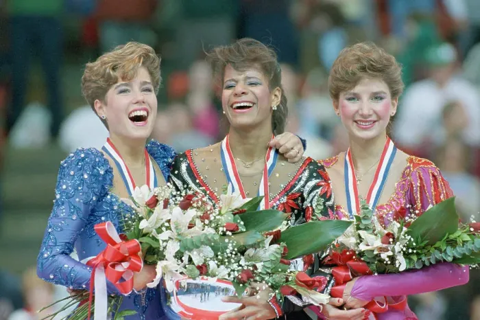 Framed Print : Female Figure Skating Champions