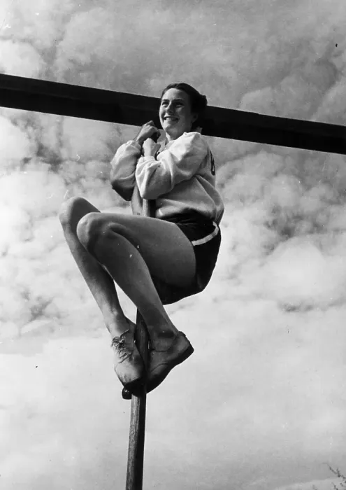 Framed Print : Female Hurdler Framed Print : Female Hurdler