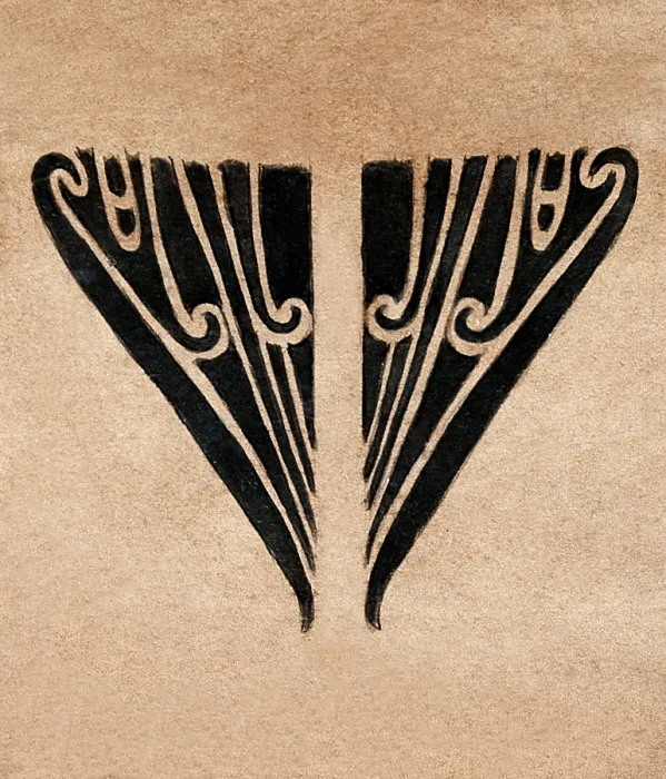 Framed Print : Female Maori Tattoo Design Framed Print : Female Maori Tattoo Design
