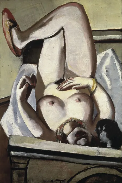 Framed Print : Female Nude With A Dog Framed Print : Female Nude With A Dog