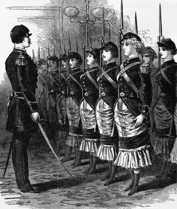 Framed Print : The Female Rights Musketeers Illustration Framed Print : The Female Rights Musketeers Illustration