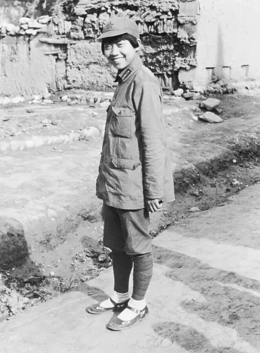 Framed Print : Female Soldier at Yan'an Framed Print : Female Soldier at Yan'an