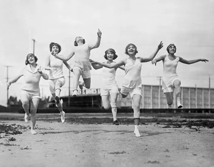 Framed Print : Female Stars in Physical Training