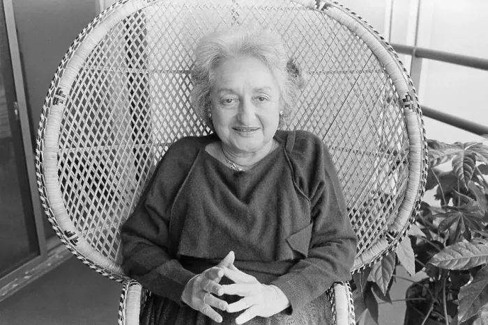 Framed Print : Feminist Betty Friedan on 65th Birthday Framed Print : Feminist Betty Friedan on 65th Birthday