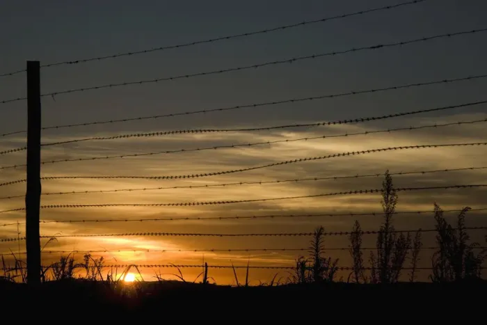 Framed Print : Fence, Landscape, Peacefulness, Protection, Razor Wire, Romantic Sky, Safety, Scenics Framed Print : Fence, Landscape, Peacefulness, Protection, Razor Wire, Romantic Sky, Safety, Scenics