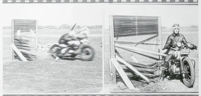 Framed Print : Fence-Smashing Motorcyclist Framed Print : Fence-Smashing Motorcyclist