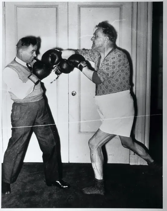 Framed Print : Feodor Chaliapin Boxing his Valet Framed Print : Feodor Chaliapin Boxing his Valet