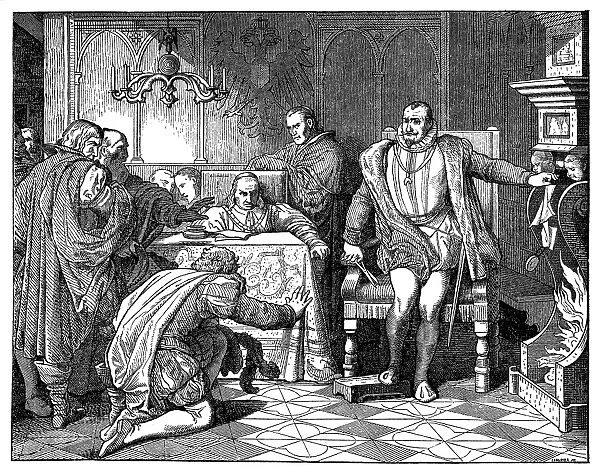 Ferdinand II cuts the majesty letter