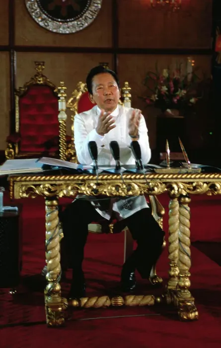 Framed Print : Ferdinand Marcos Gesturing