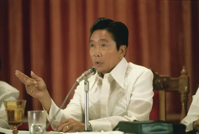 Framed Print : Ferdinand Marcos Speaking Framed Print : Ferdinand Marcos Speaking
