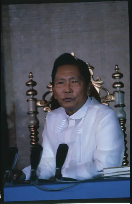 Framed Print : Ferdinand Marcos Speaking Framed Print : Ferdinand Marcos Speaking