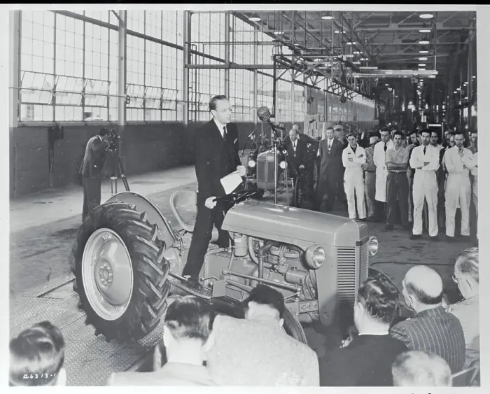 Framed Print : Ferguson Showing His Tractor Invention Framed Print : Ferguson Showing His Tractor Invention