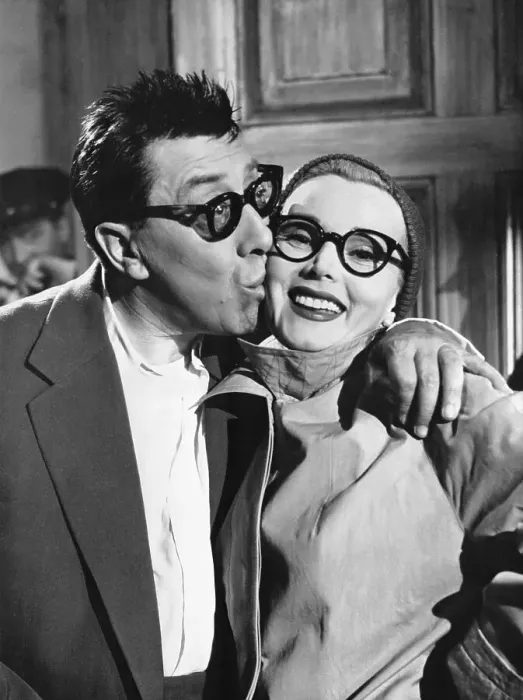 Framed Print : Fernandel Kissing Zsa Zsa Gabor Framed Print : Fernandel Kissing Zsa Zsa Gabor