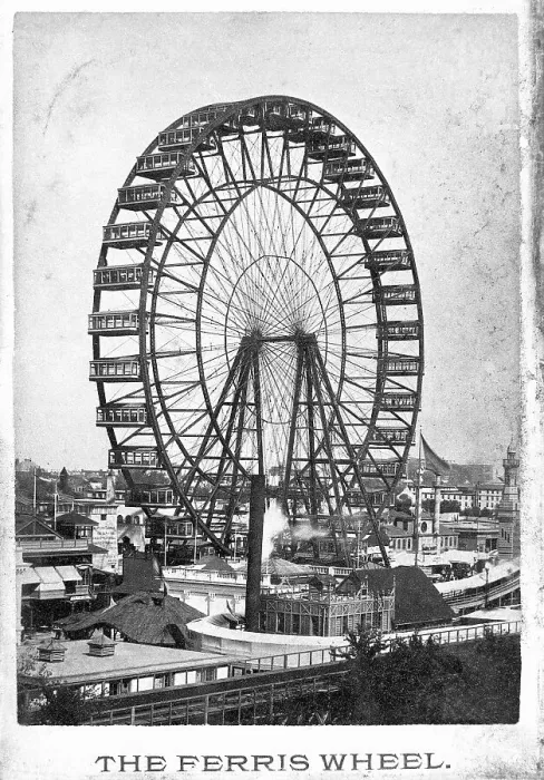 Framed Print : Ferris Wheel at Chicago Columbian Expo Framed Print : Ferris Wheel at Chicago Columbian Expo