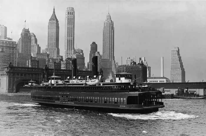 Framed Print : Ferry Boat At Battery Park Terminal Framed Print : Ferry Boat At Battery Park Terminal