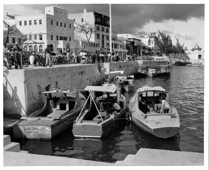 Framed Print : Festive Near The Water In Hamilton, Bermudas Framed Print : Festive Near The Water In Hamilton, Bermudas