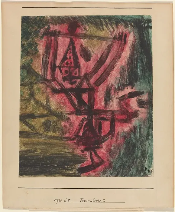 Framed Print : Feuer Clown I (Fire Clown) Framed Print : Feuer Clown I (Fire Clown)