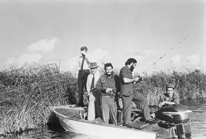 Framed Print : Fidel Castro and Others Fishing Framed Print : Fidel Castro and Others Fishing