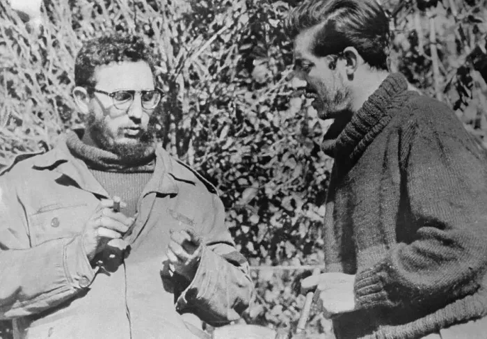 Framed Print : Fidel Castro Being Interviewed by Enrique Meneses Framed Print : Fidel Castro Being Interviewed by Enrique Meneses