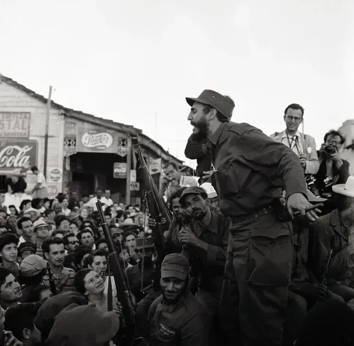 Framed Print : Fidel Castro During March Framed Print : Fidel Castro During March
