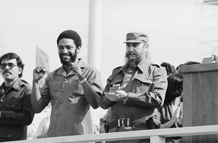 Framed Print : Fidel Castro and Maurice Bishop Framed Print : Fidel Castro and Maurice Bishop