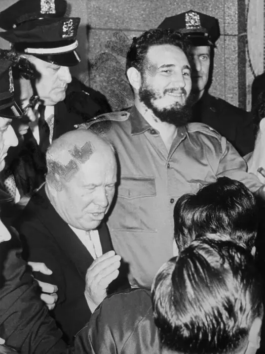 Framed Print : Fidel Castro and Nikita Khrushchev Framed Print : Fidel Castro and Nikita Khrushchev