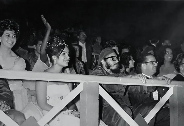 Framed Print : Fidel Castro and Osvaldo Dorticos Watching Carnival Framed Print : Fidel Castro and Osvaldo Dorticos Watching Carnival