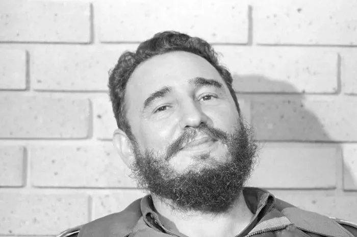 Framed Print : Fidel Castro Posing Against a Wall Framed Print : Fidel Castro Posing Against a Wall