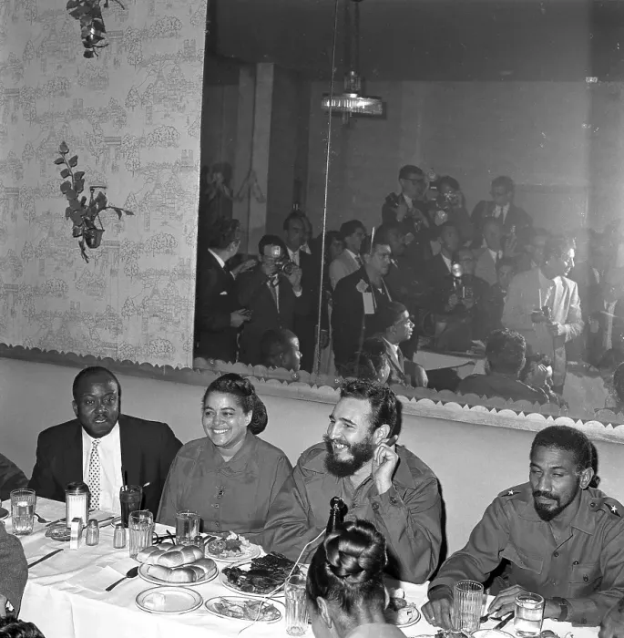 Framed Print : Fidel Castro Press Conference Framed Print : Fidel Castro Press Conference