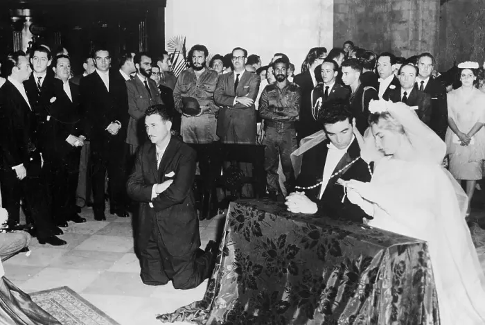 Framed Print : Fidel Castro at His Sister Emmas Wedding Ceremony Framed Print : Fidel Castro at His Sister Emmas Wedding Ceremony