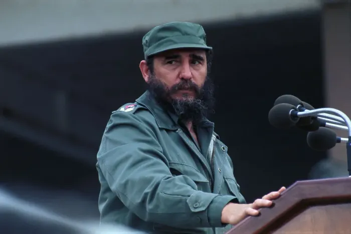 Framed Print : Fidel Castro Speaking at Microphones Framed Print : Fidel Castro Speaking at Microphones