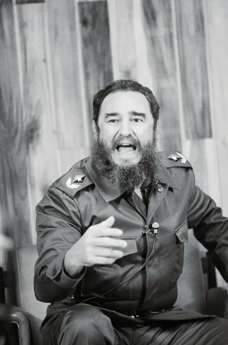 Framed Print : Fidel Castro Speaking at Press Conference Framed Print : Fidel Castro Speaking at Press Conference