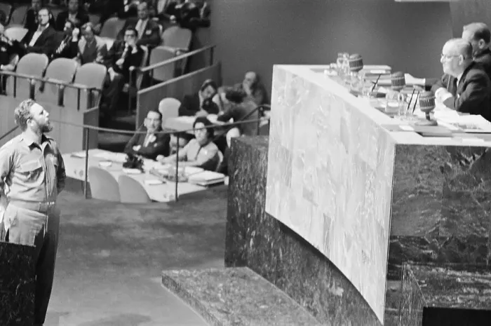 Framed Print : Fidel Castro Standing at Podium of Frederick H. Boland in United Nations Framed Print : Fidel Castro Standing at Podium of Frederick H. Boland in United Nations