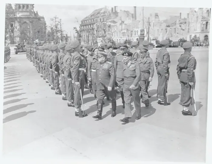 Framed Print : Field Marshal Montgomery Inspecting Troops
