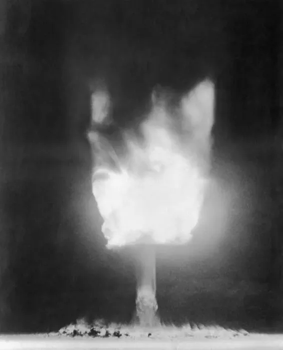 Framed Print : Fiery Aftermath of Atomic Explosion Framed Print : Fiery Aftermath of Atomic Explosion