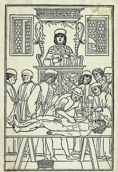 Framed Print : Fifteenth Century Anatomy Lesson Framed Print : Fifteenth Century Anatomy Lesson