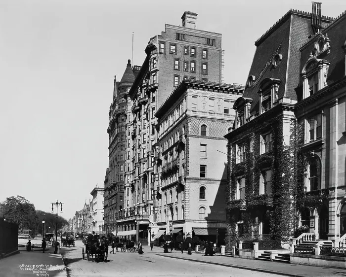 Framed Print : Fifth Avenue & 57th Street, 1901 Framed Print : Fifth Avenue & 57th Street, 1901