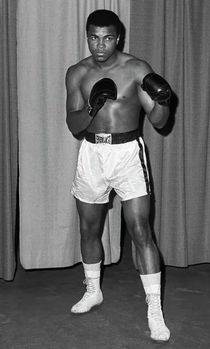 Framed Print : Fighting Poses On Cassius Clay Framed Print : Fighting Poses On Cassius Clay