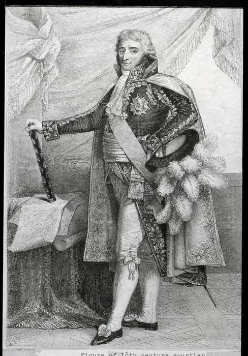 Framed Print : Figure Of 18Th Century Courtier Framed Print : Figure Of 18Th Century Courtier
