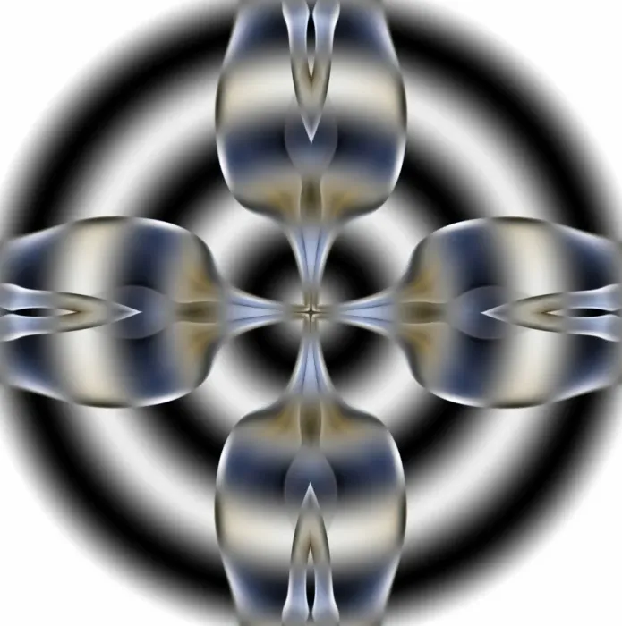 Framed Print : Figures of smoke of circular forms with forms symmetrycal brown color on a white bottom