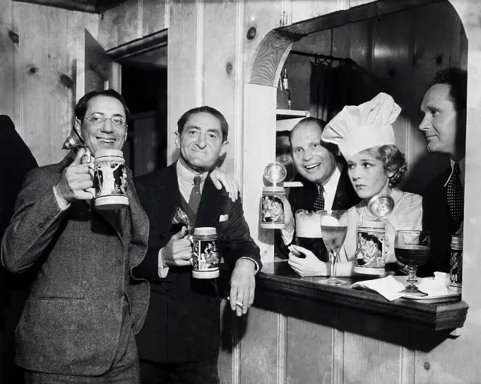 Framed Print : Film Stars Drinking Beer Framed Print : Film Stars Drinking Beer