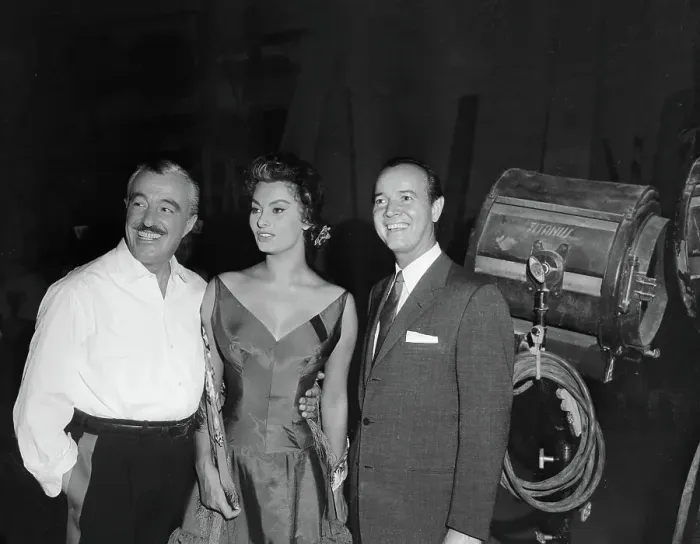 Framed Print : Film Stars on the Set Framed Print : Film Stars on the Set