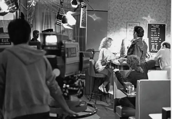 Framed Print : Filming Search For Tomorrow Framed Print : Filming Search For Tomorrow