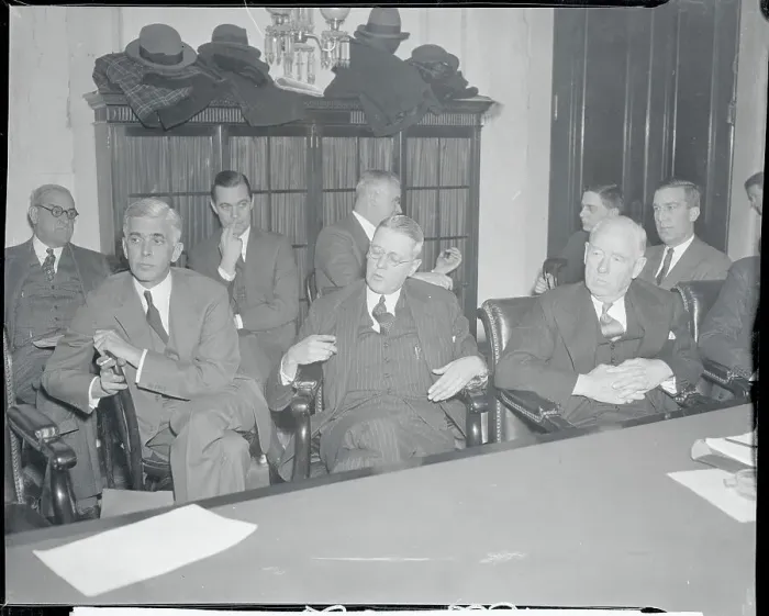 Framed Print : Financiers before Senate Railroad Investigators Framed Print : Financiers before Senate Railroad Investigators