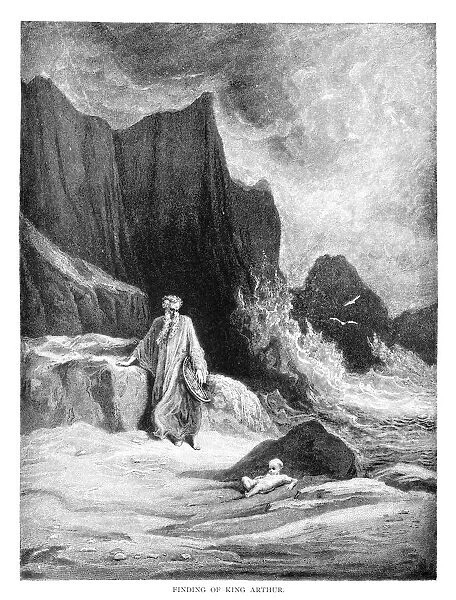 The Finding of King Arthur engraving