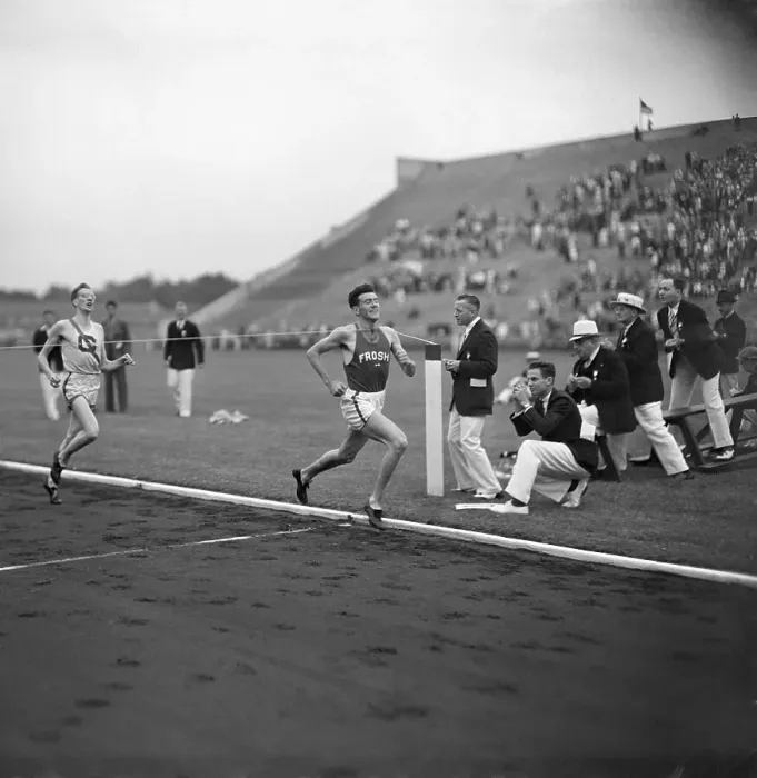 Framed Print : Finish of Two-Mile Run at Princeton Invitation Meet