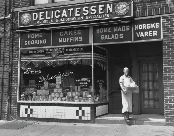 Framed Print : Finn's Delicatessen, Brooklyn Framed Print : Finn's Delicatessen, Brooklyn