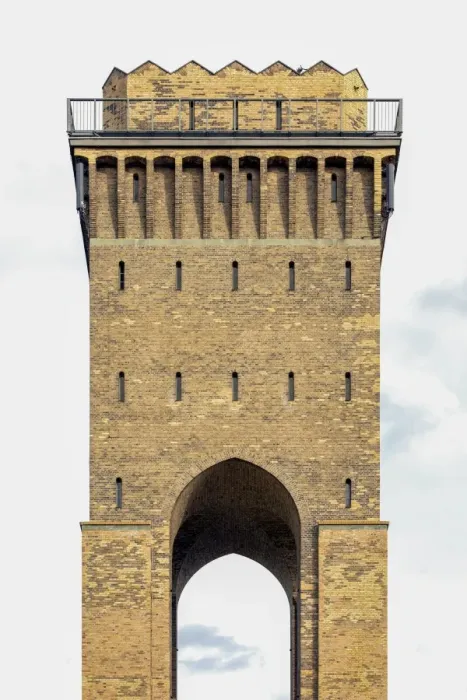 Framed Print : Finower water tower, 1918, brick expressionism, Finow, Eberswalde, Brandenburg, Germany Framed Print : Finower water tower, 1918, brick expressionism, Finow, Eberswalde, Brandenburg, Germany