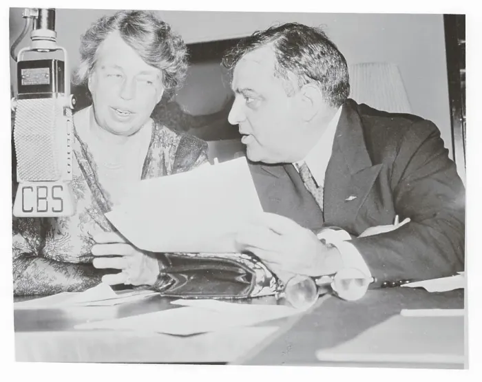 Framed Print : Fiorello La Guardia with Distinguished Associates on Radio Broadcast Framed Print : Fiorello La Guardia with Distinguished Associates on Radio Broadcast