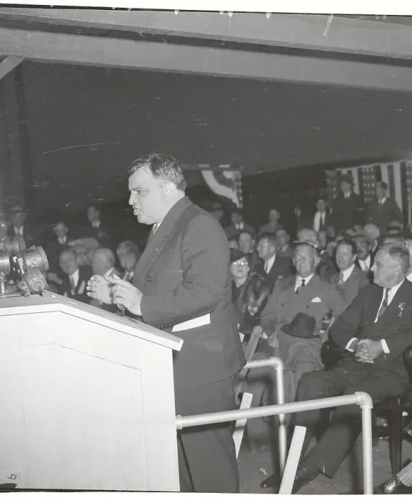 Framed Print : Fiorello LaGuardia Making a Speech Framed Print : Fiorello LaGuardia Making a Speech